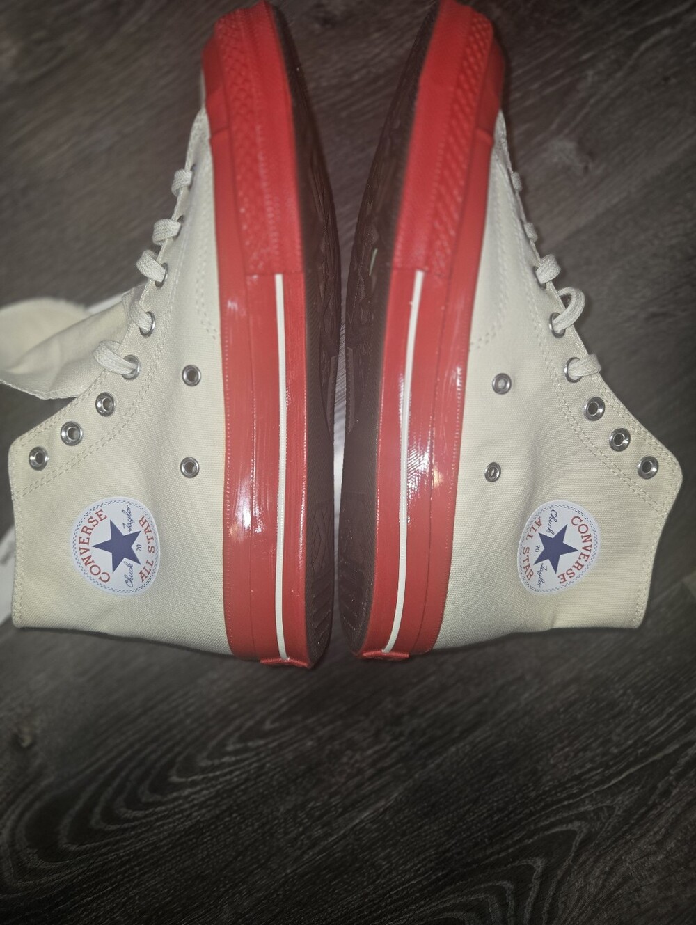 NWT Converse x Comme des Garcons PLAY Chuck 70 Hi: Men’s 8 / Women’s 10 - Picture 6 of 10